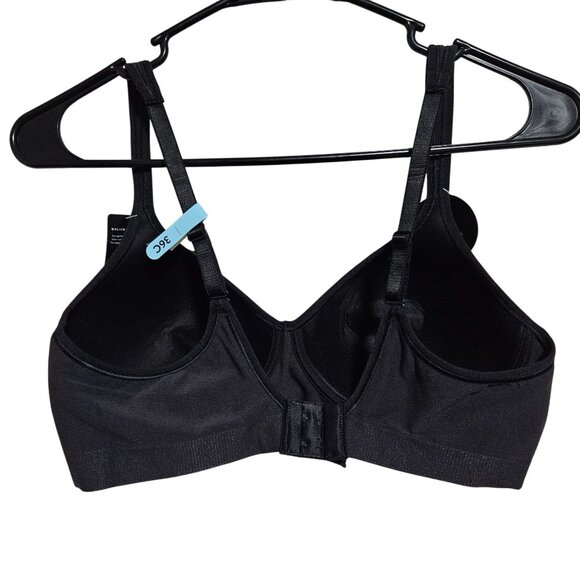 Bali Comfort Cool Comfort Fabric Wireless Bra Size 36C Black Moisture Wicking - Picture 2 of 6